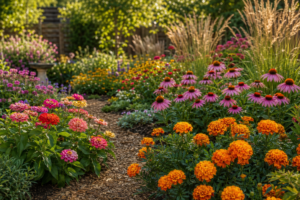 best outdoor plants for beginners colorful flower garden