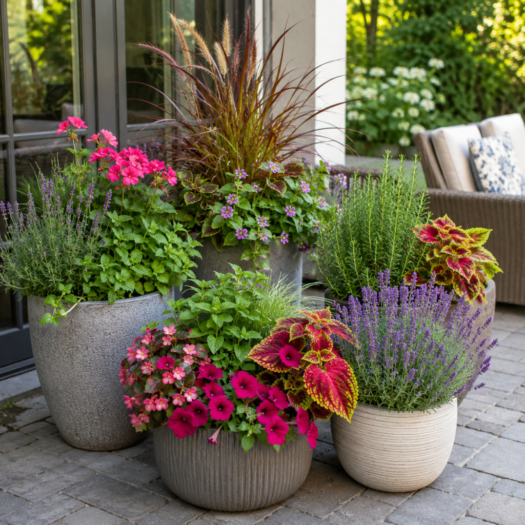 Outdoor plants for pots for beginners.