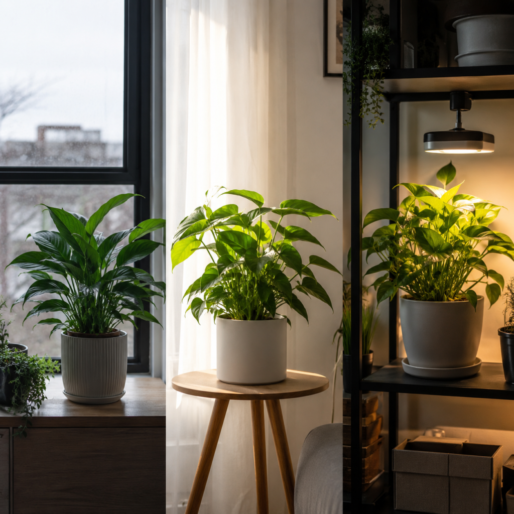 Foliage Plant Light Comparison.