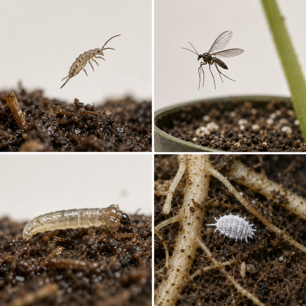 Springtails vs fungus gnats.