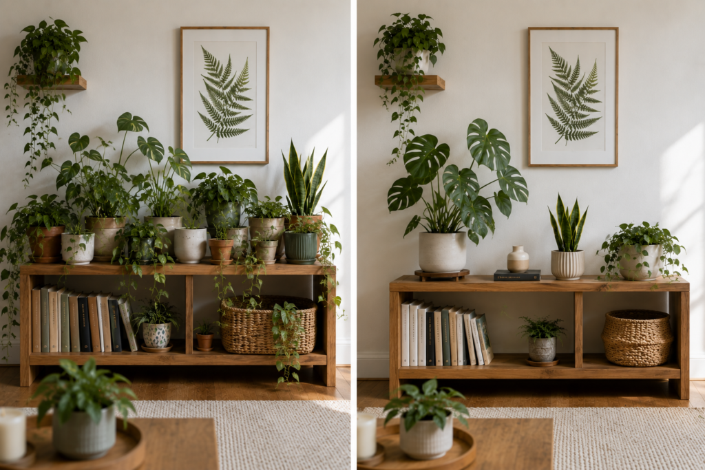 Plant shelf makeover.