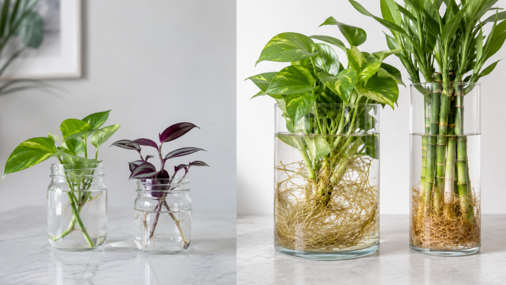 Water propagation and water culture.