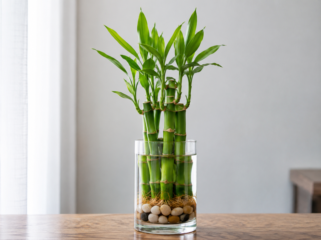 Lucky bamboo in water