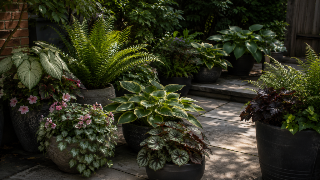 Shade plants outdoors