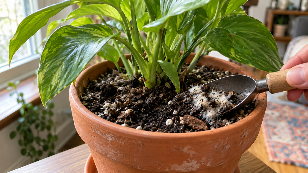 Removing soil mold