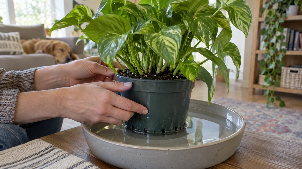 How to bottom water plants