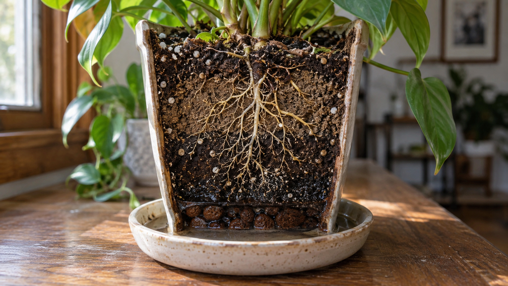 Uneven bottom watering