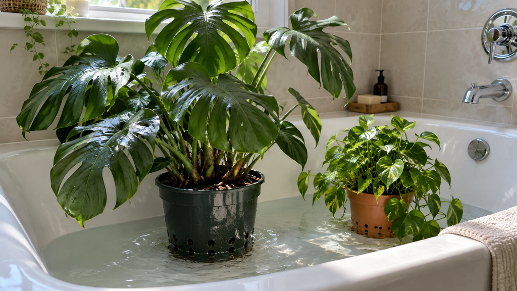 Plants bottom watering