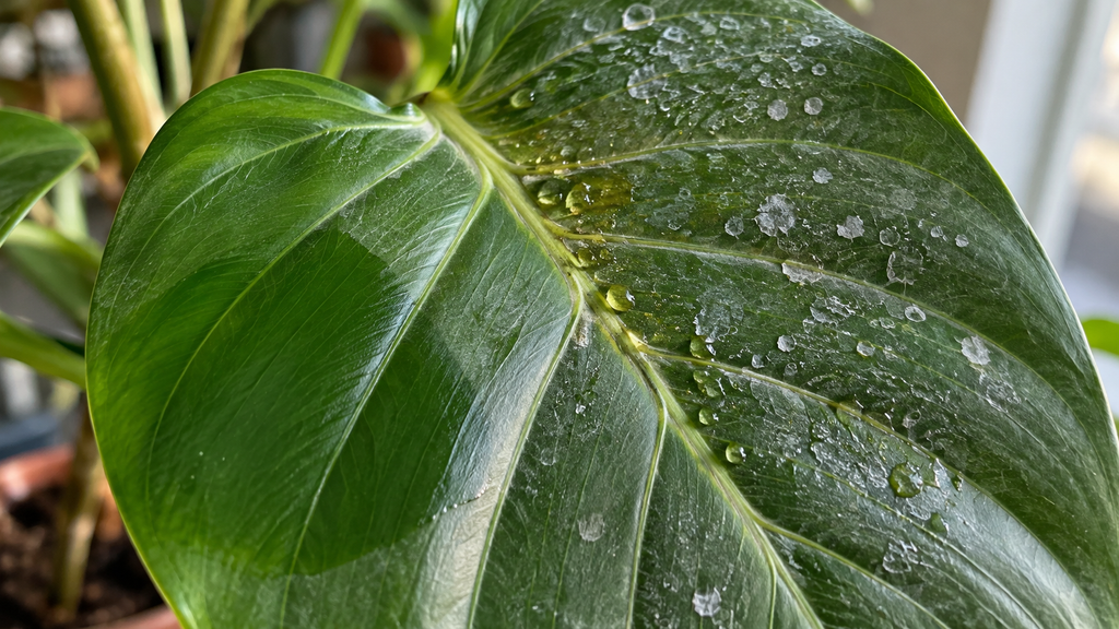 Leaf residue