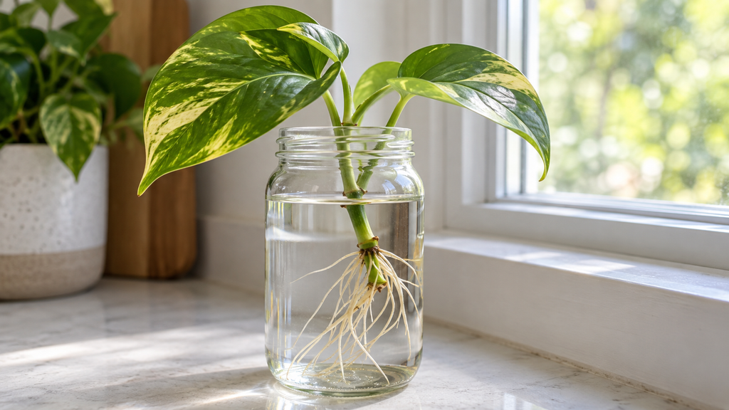 Pothos in water