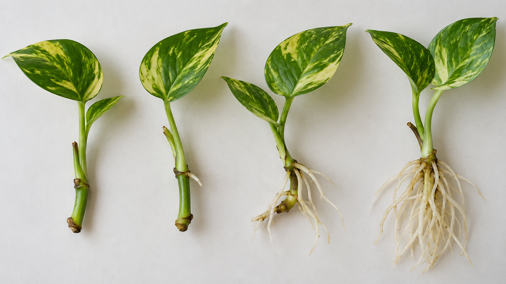 Pothos root growth