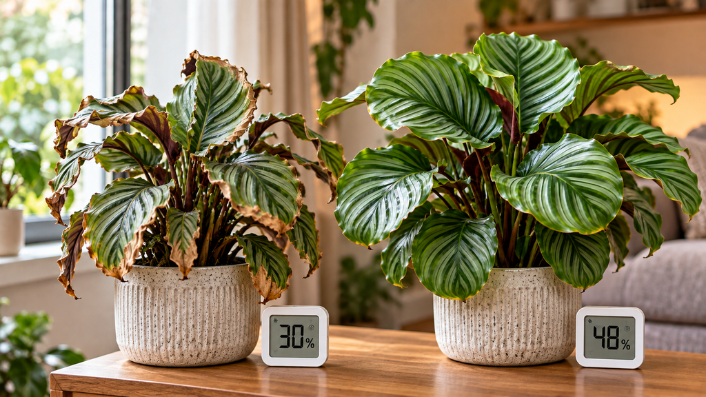 Dry Calathea leaves