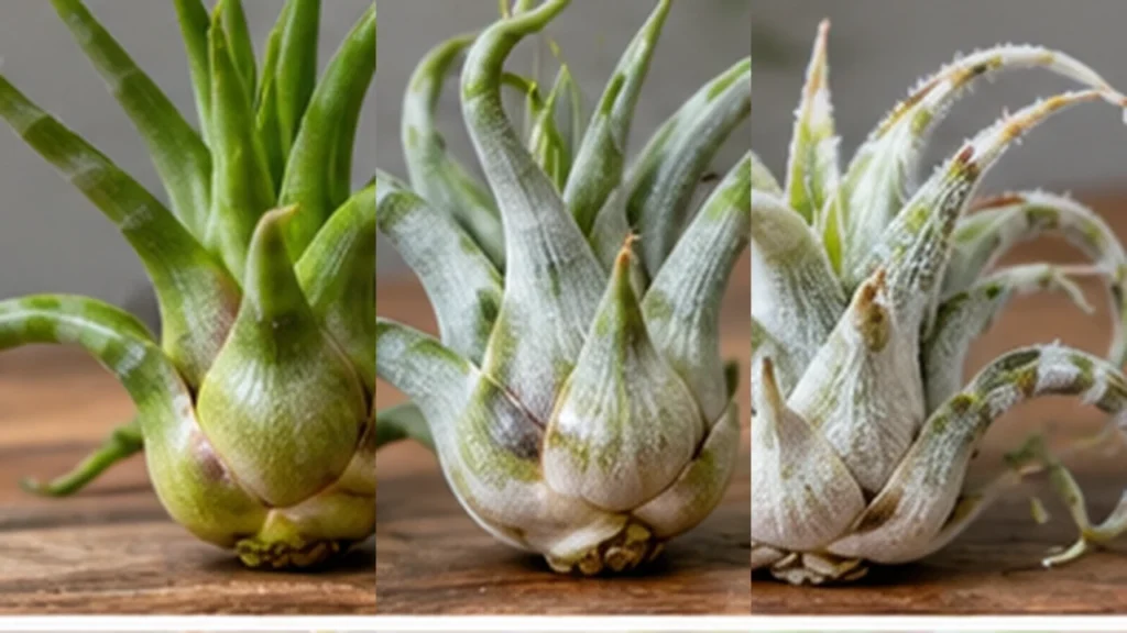 Three bulbous Tillandsia varieties