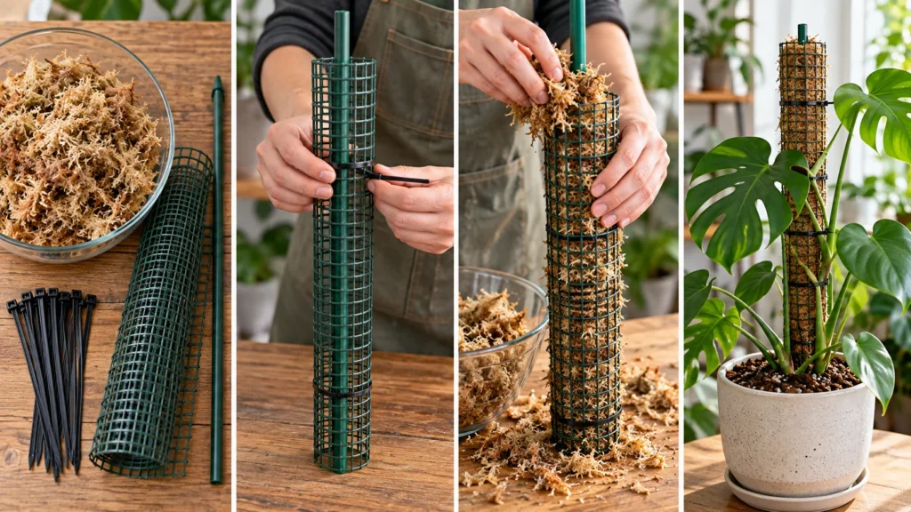 DIY moss pole