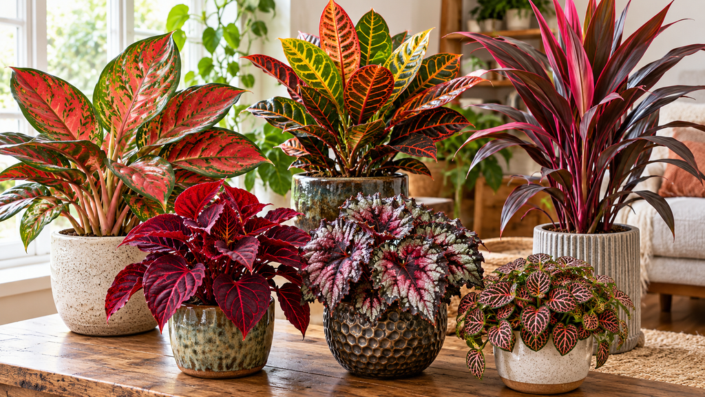 Indoor red plants 