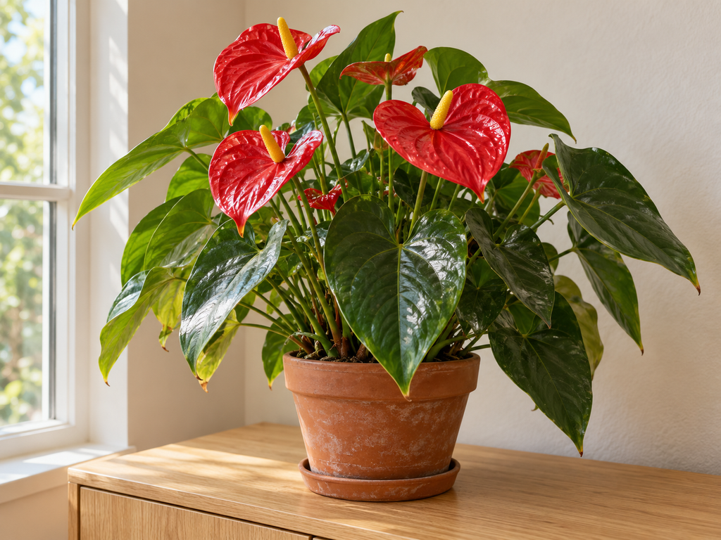 Red anthurium