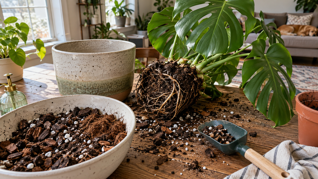 Tropical plant potting mix