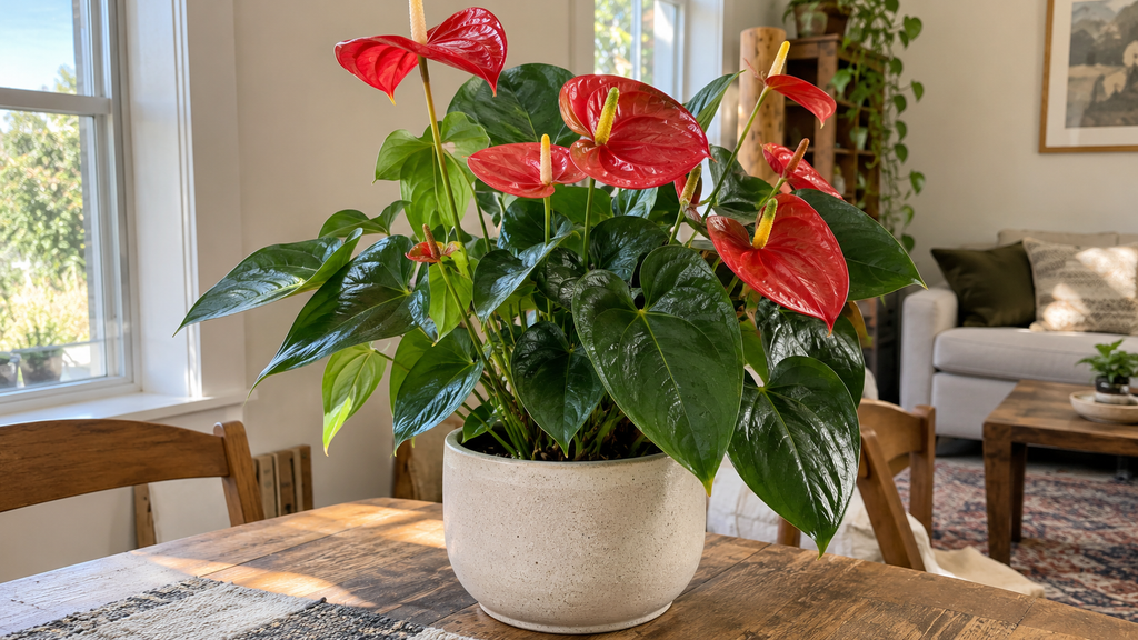 Red Anthurium flowers