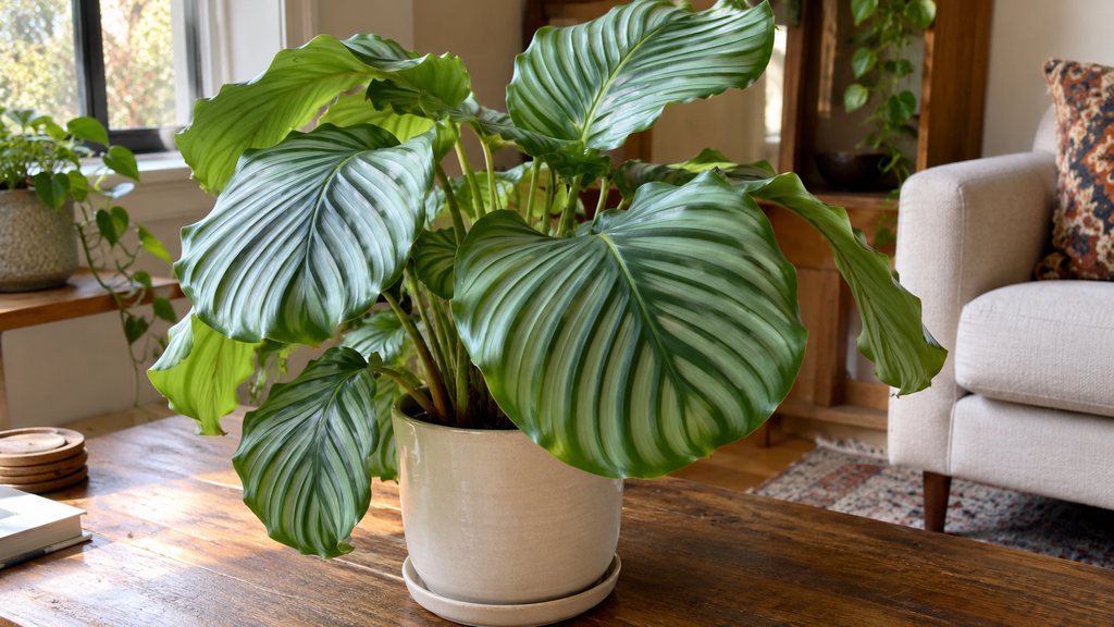 Calathea orbifolia plant
