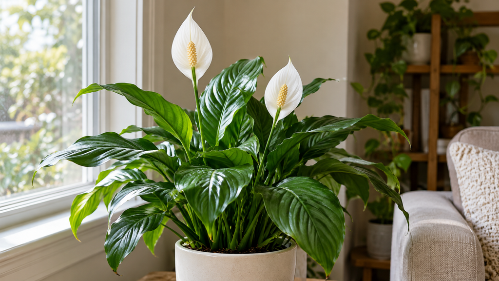 Indoor peace lily