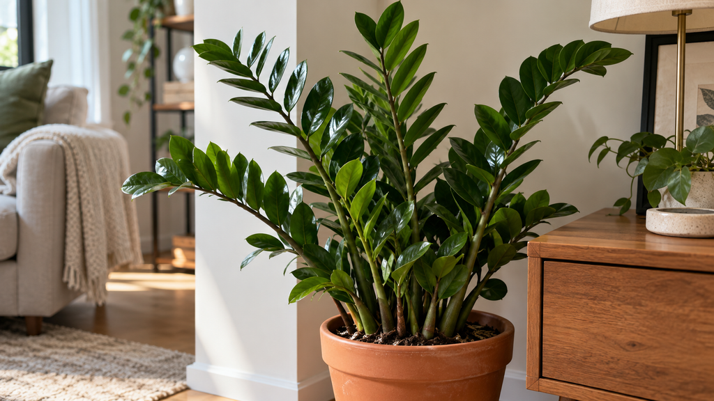 Indoor ZZ plant