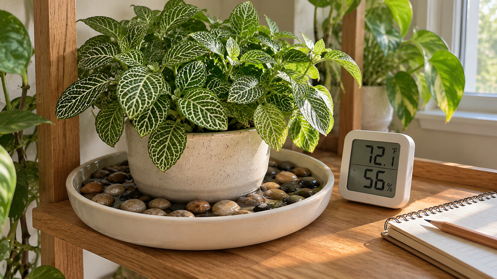 Testing pebble tray humidity