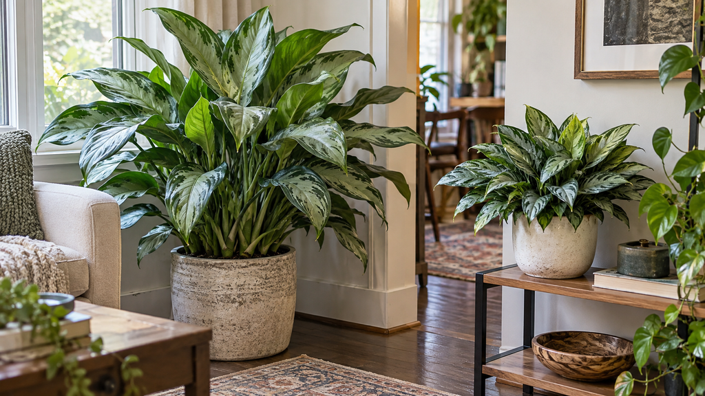 Large and compact Aglaonema