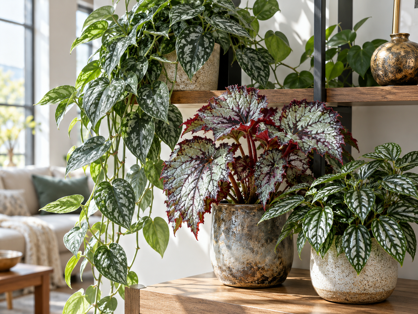 Indoor silver plants