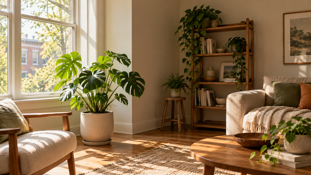 living room plant corner ideas