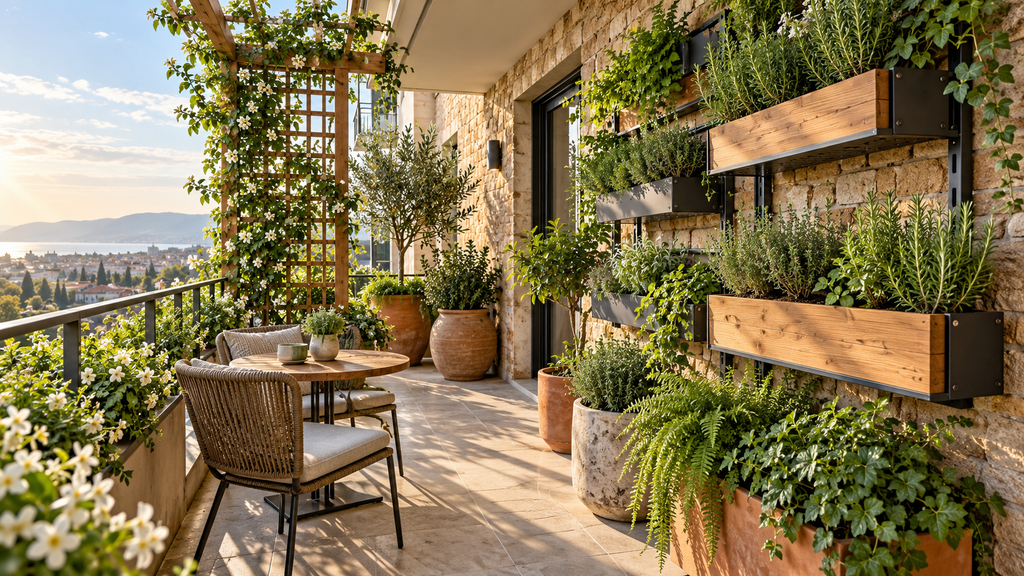 Outdoor plant wall