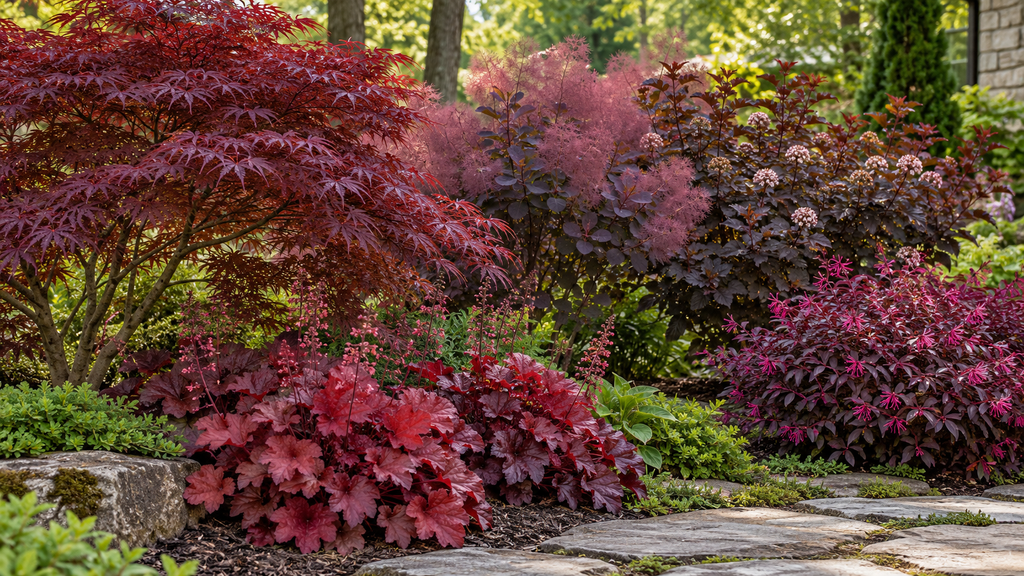 Outdoor red plants 
