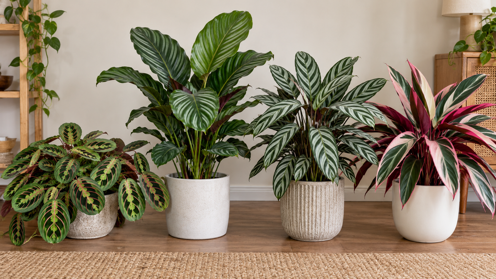 Maranta, Goeppertia, Ctenanthe and Stromanthe prayer plant relatives