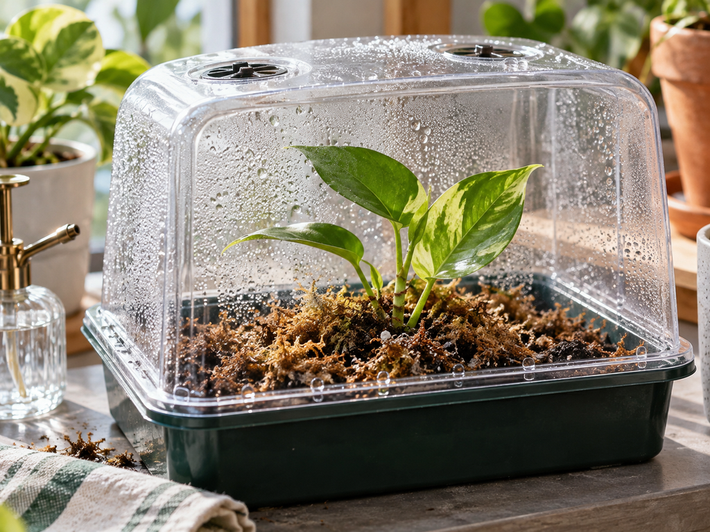 DIY humidity dome