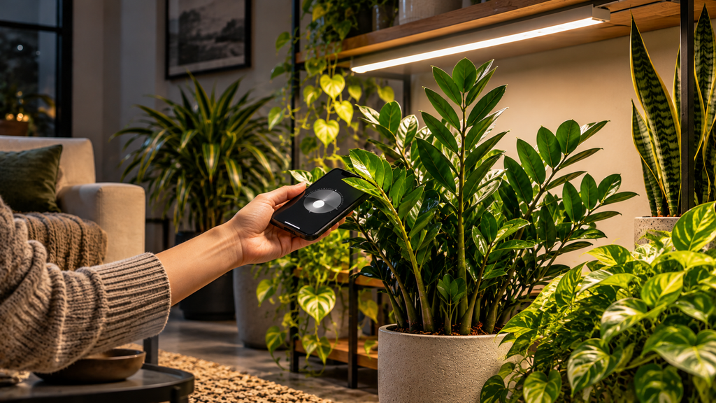Measuring plant light