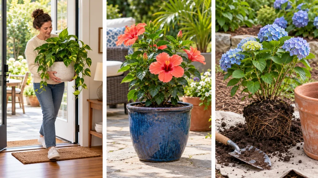 Houseplants, tropical containers and garden transplants