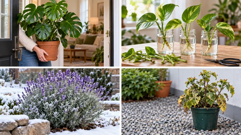 Moving, propagating, overwintering or isolating plants