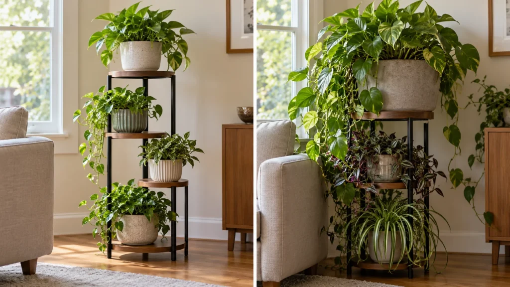 Stable vs overcrowded plant stands