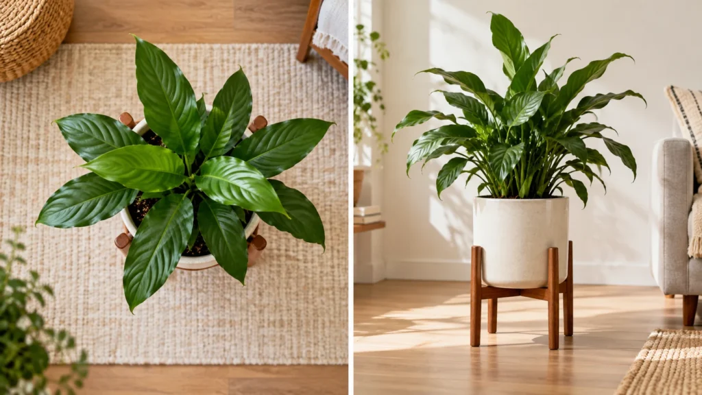 Plant stand size comparison