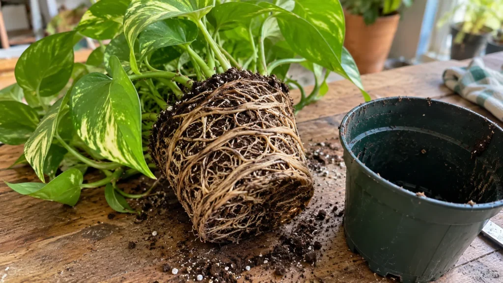 repotting plants in spring