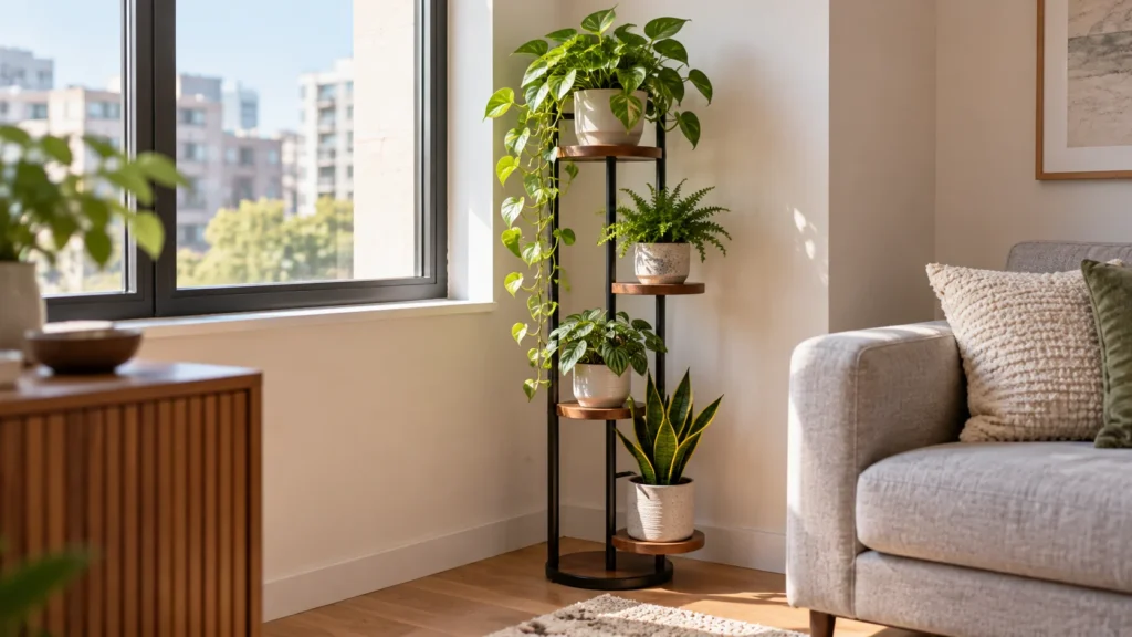 small indoor plant stand ideas
