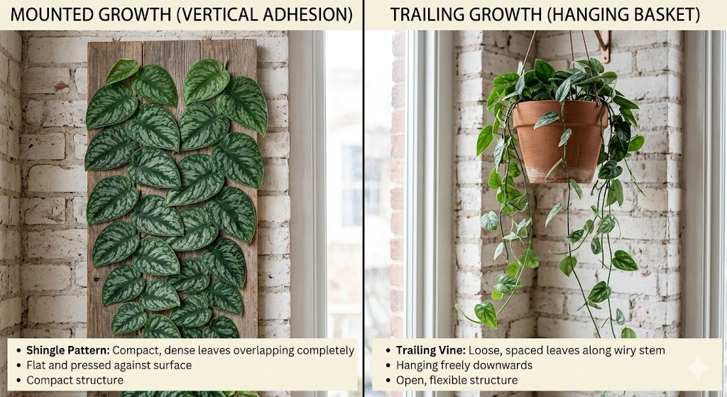 Shingling vs trailing plant