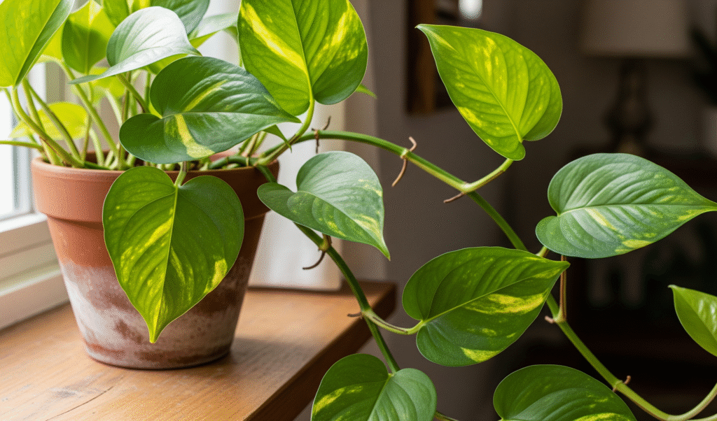 Pothos (Epipremnum aureum) is the most popular indoor plants 