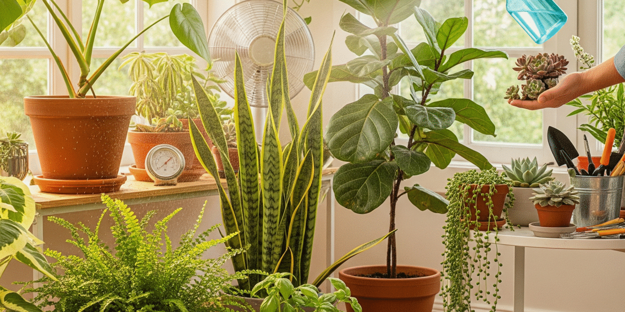 How to Care for Indoor Plants in Summer Heat