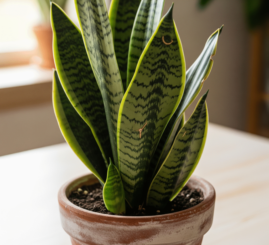 Snake Plant (Sansevieria trifasciata) is the most durable indoor plants