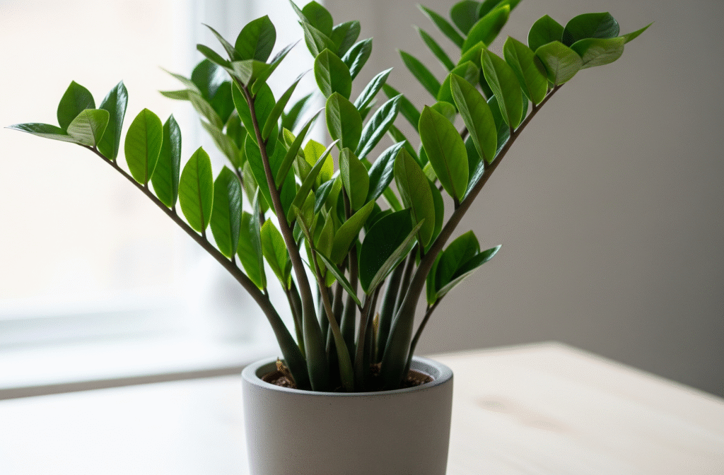 ZZ Plant (Zamioculcas zamiifolia) is a popular and resilient indoor plant