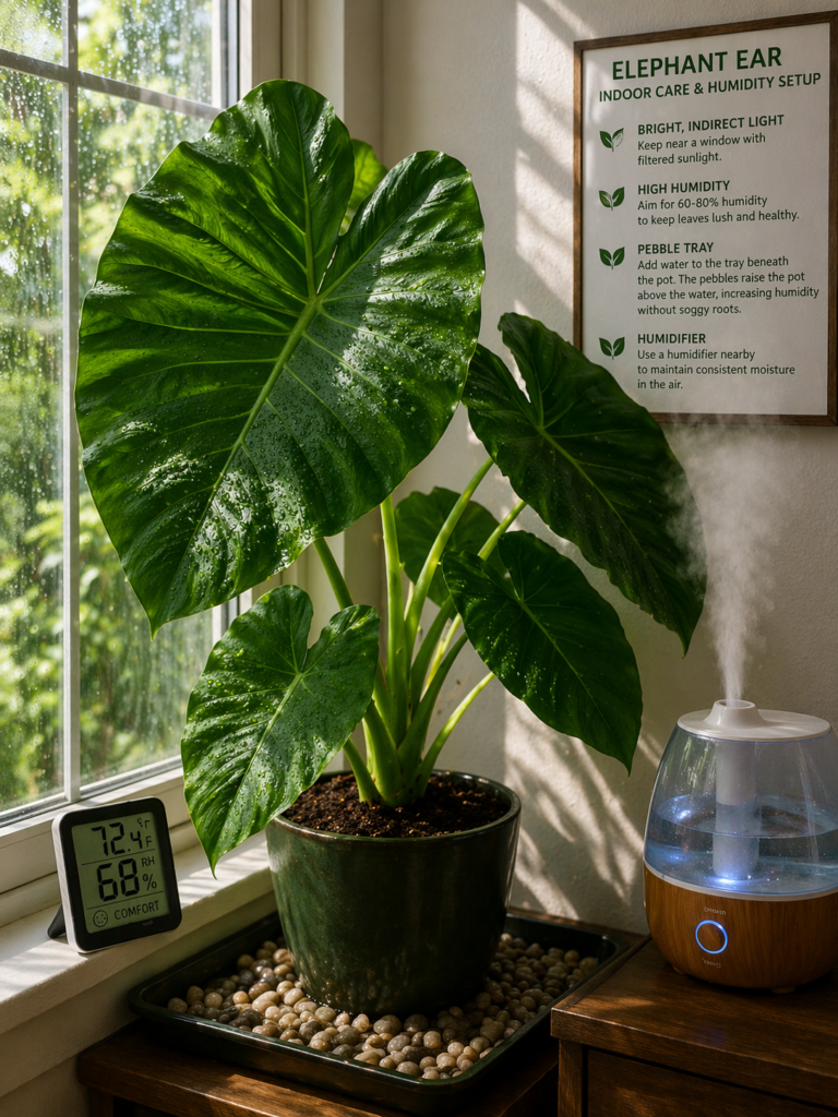  Indoor elephant ear plant care setup