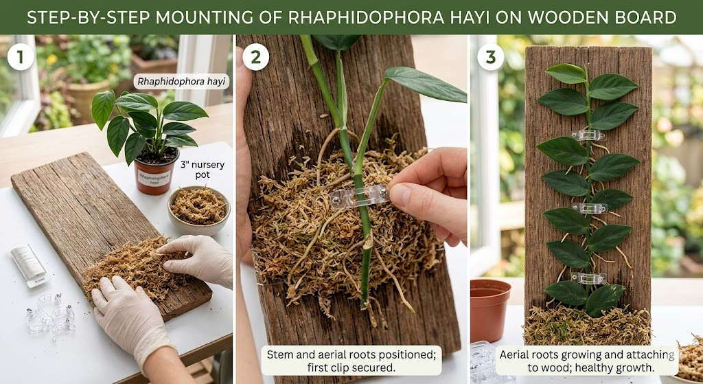 Mounting Rhaphidophora hayi guide