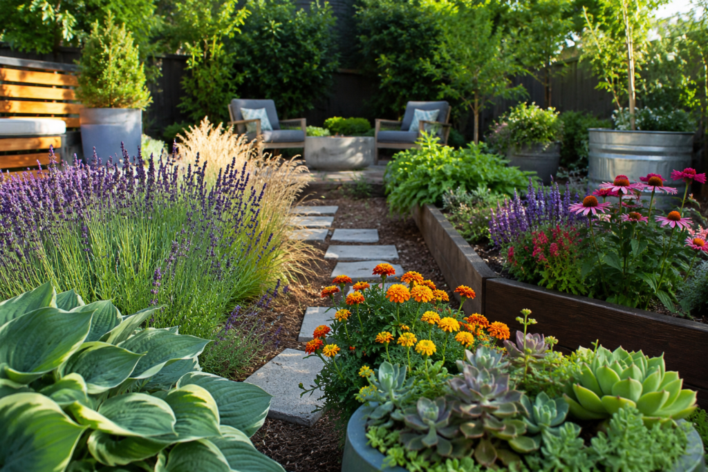 Best outdoor plants for beginners in a low-maintenance backyard garden.