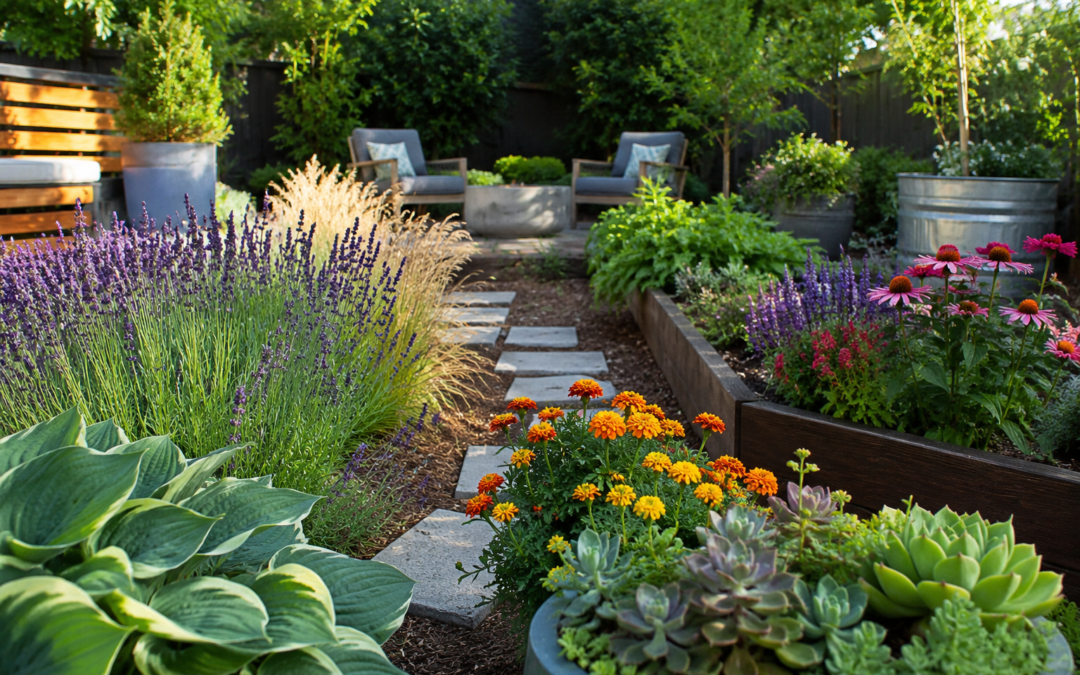 Best outdoor plants for beginners in a low-maintenance backyard garden.
