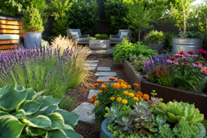 Best outdoor plants for beginners in a low-maintenance backyard garden.